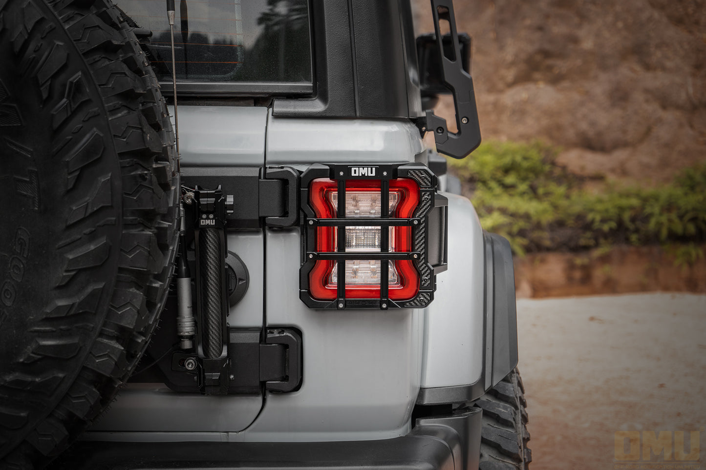 OMU Genesis Series Aluminum Tail Light Cover For Jeep Wrangler JL